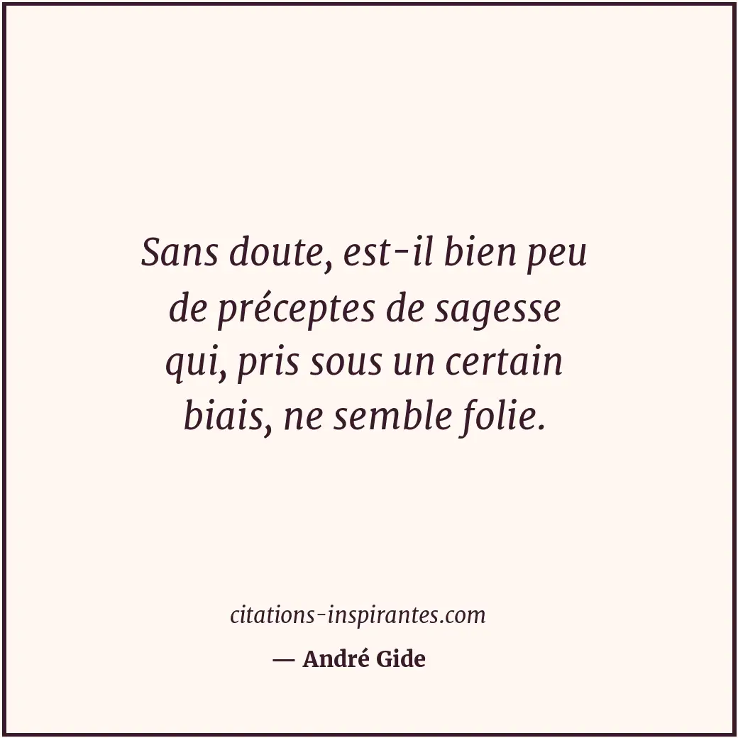 Citation de André Gide