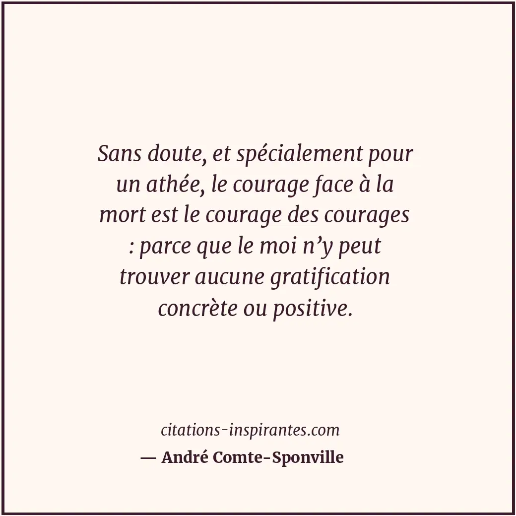 Citation de André Comte-Sponville