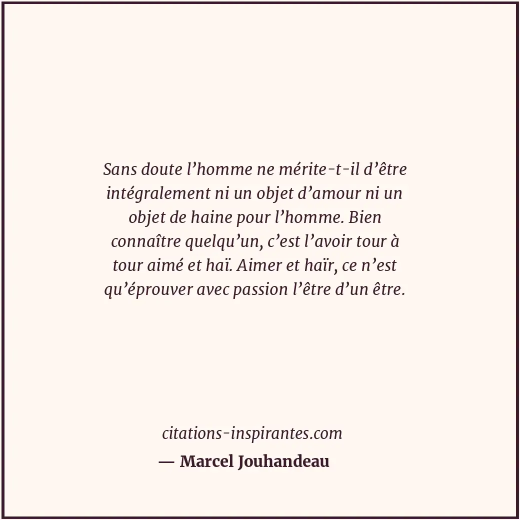 Citation de Marcel Jouhandeau