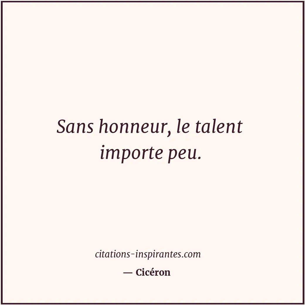 Citation de Cicéron