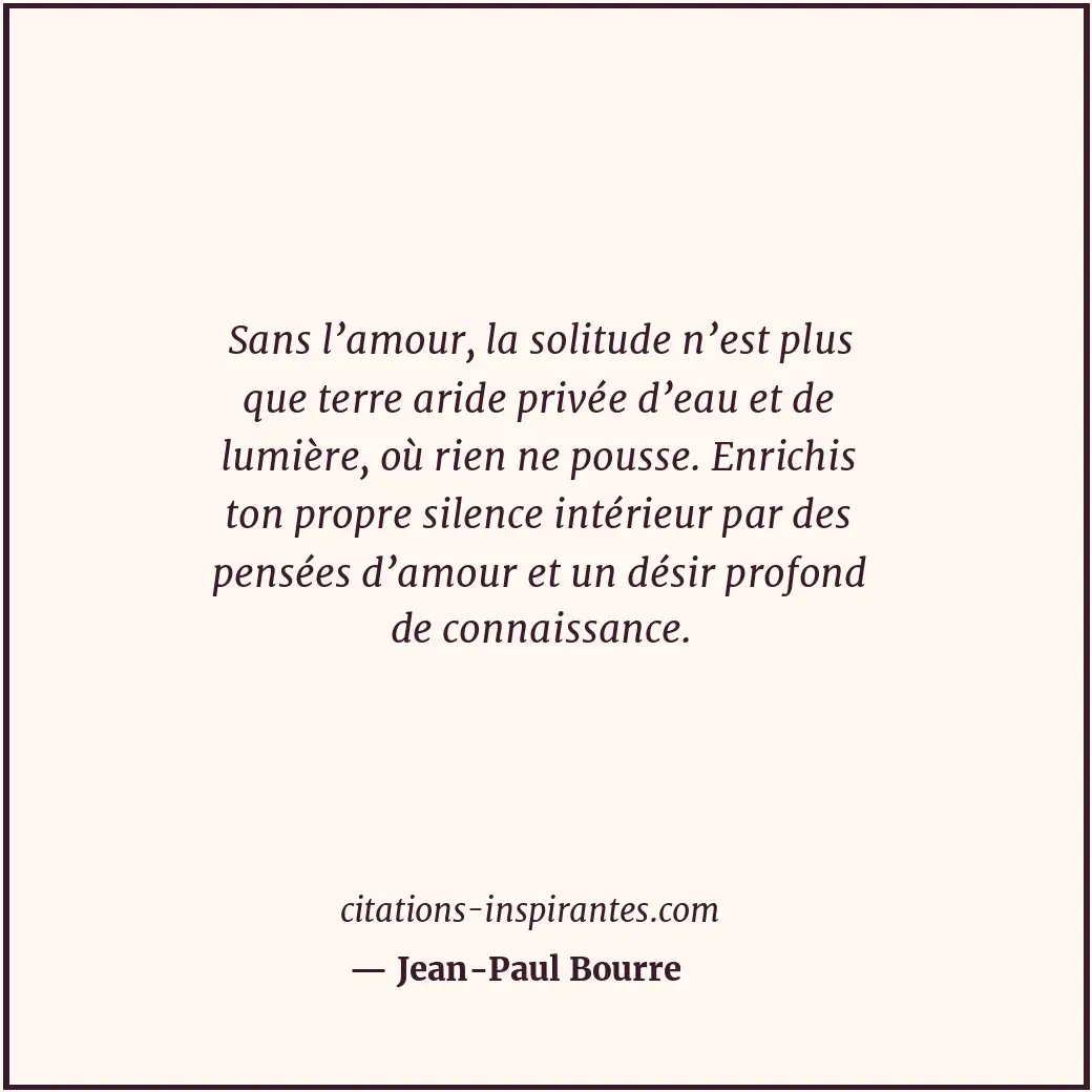 Citation de Jean-Paul Bourre