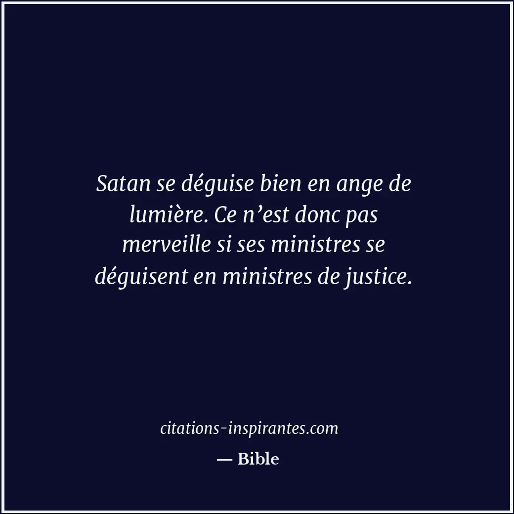 Citation de Bible
