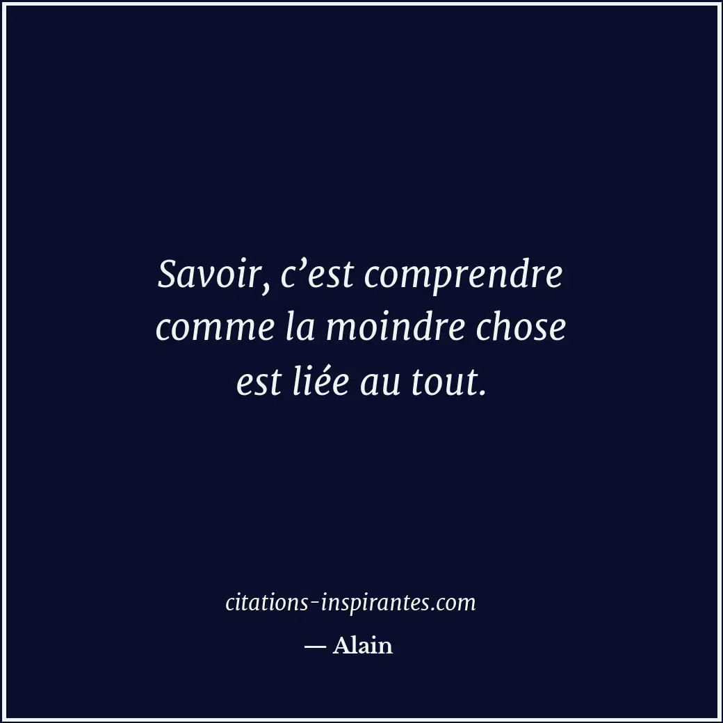 Citation de Alain