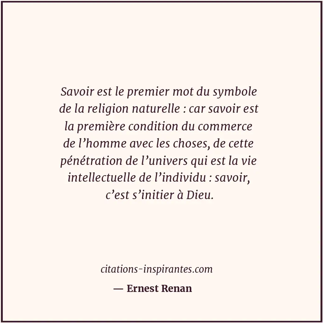 Citation de Ernest Renan
