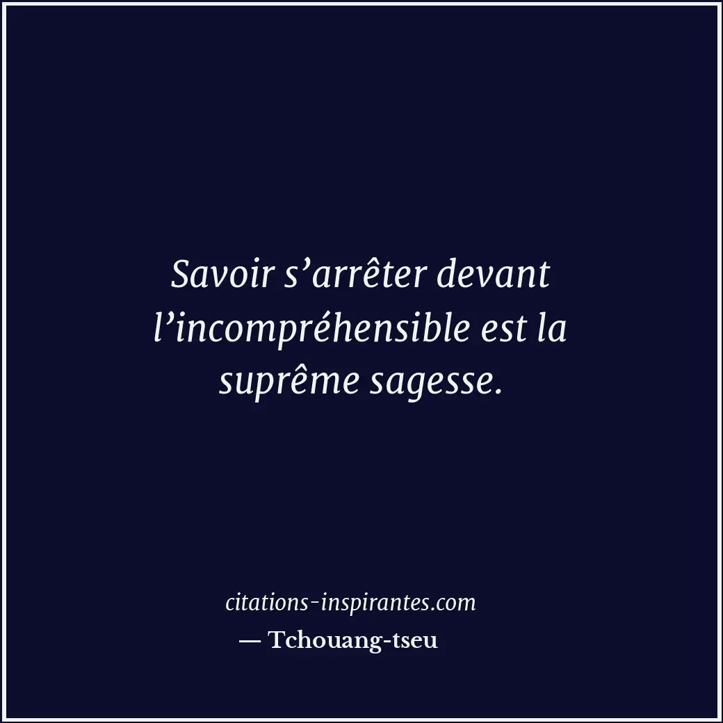 Citation de Tchouang-tseu
