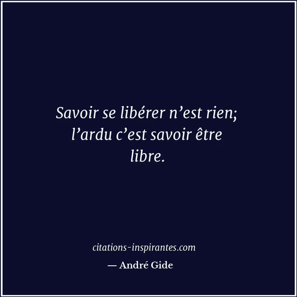 Citation de André Gide