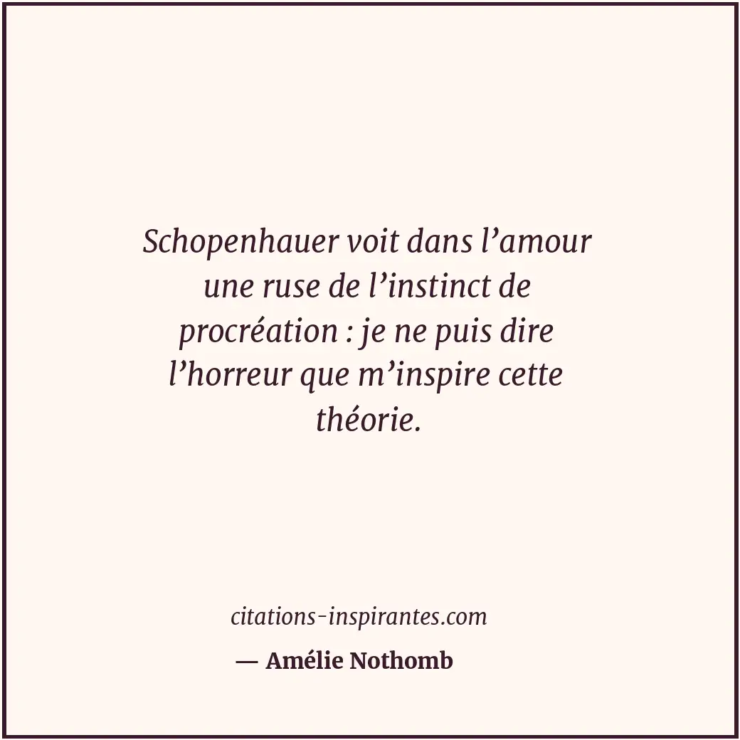 Citation de Amélie Nothomb