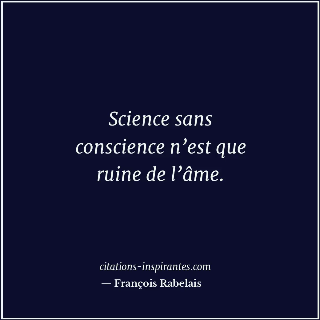 Citation de François Rabelais