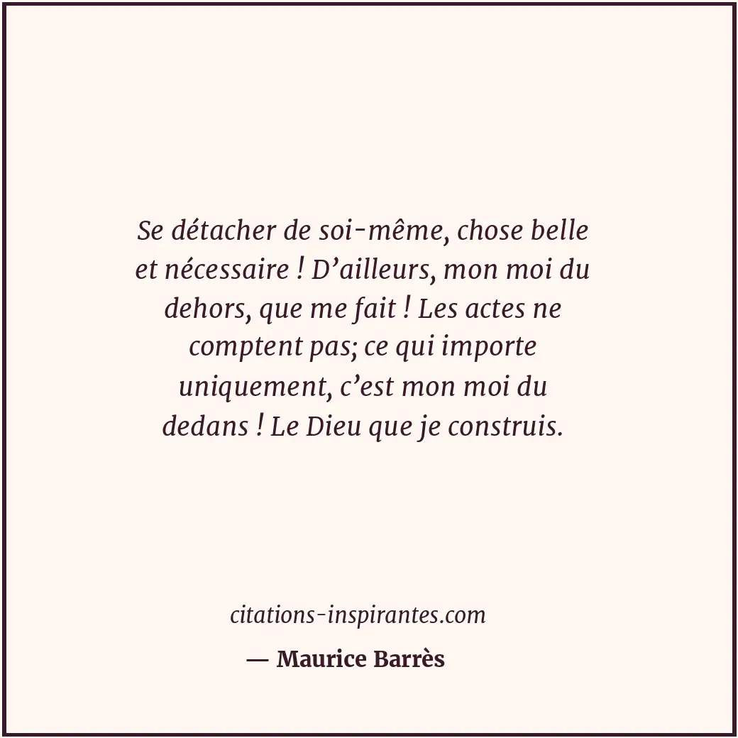 Citation de Maurice Barrès