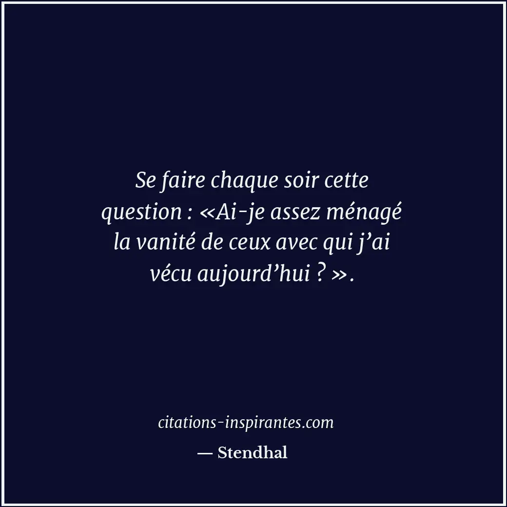 Citation de Stendhal
