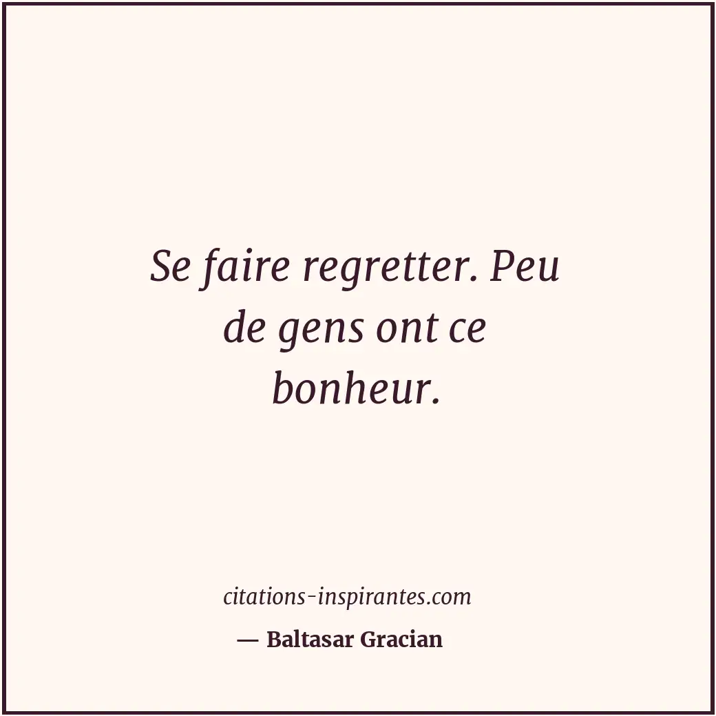 Citation de Baltasar Gracian