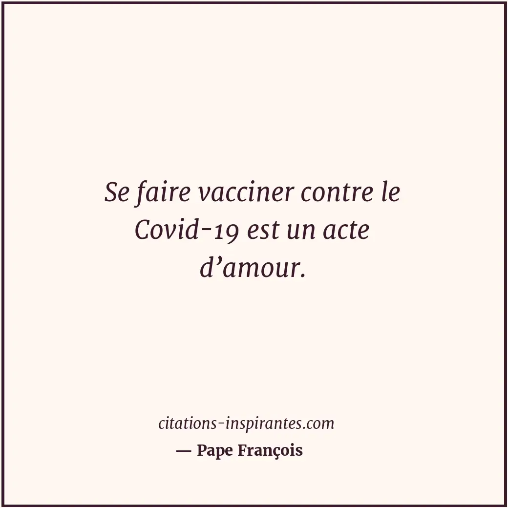 Citation de Pape François