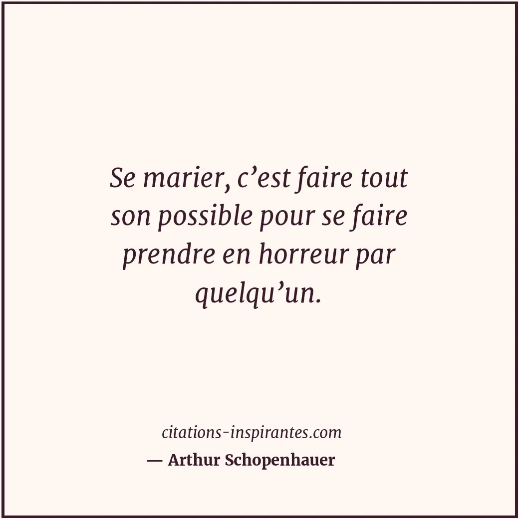 Citation de Arthur Schopenhauer