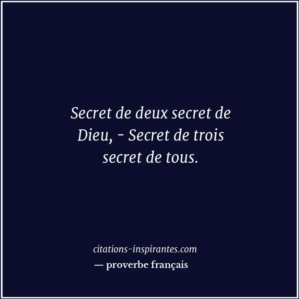 Citation de proverbe français
