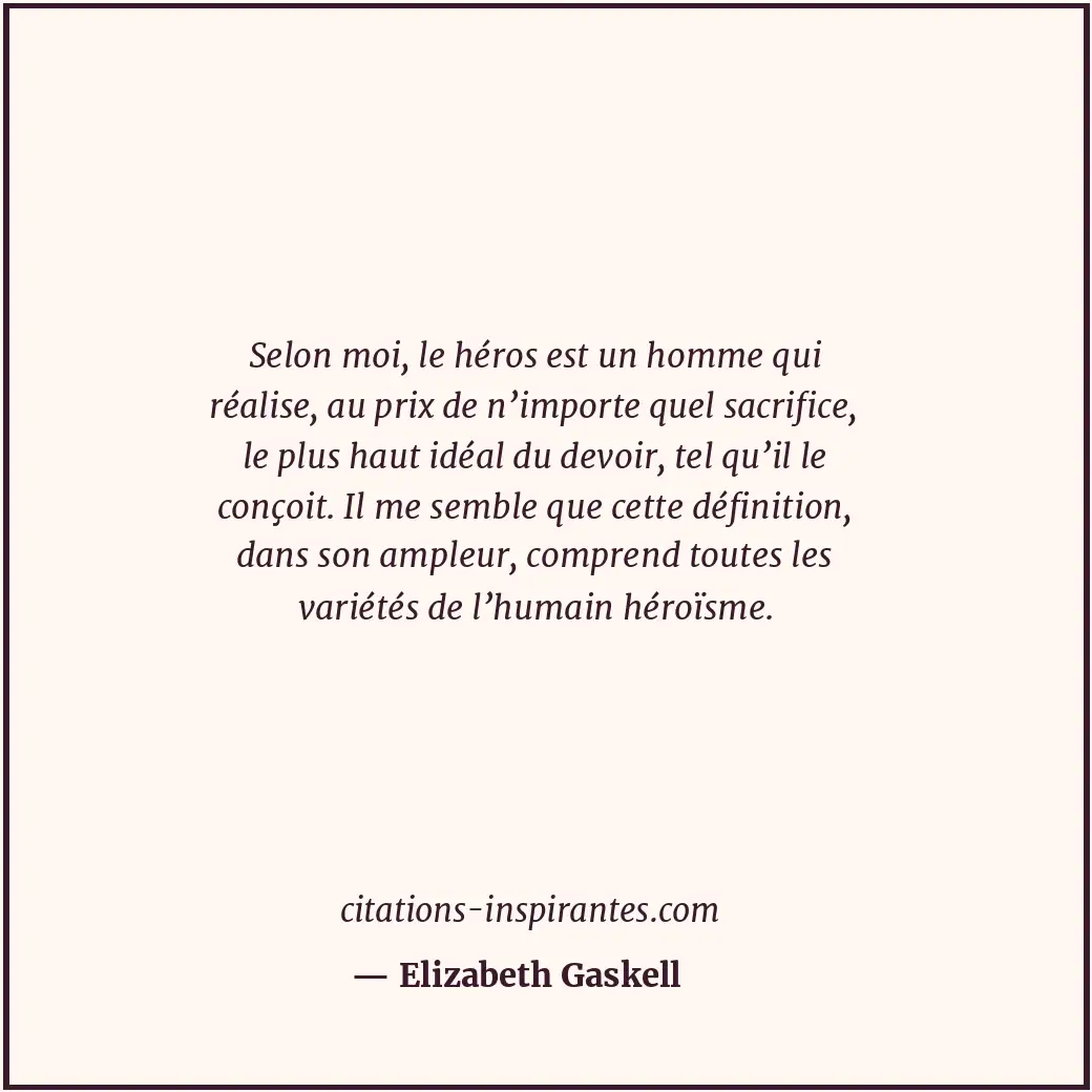 Citation de Elizabeth Gaskell