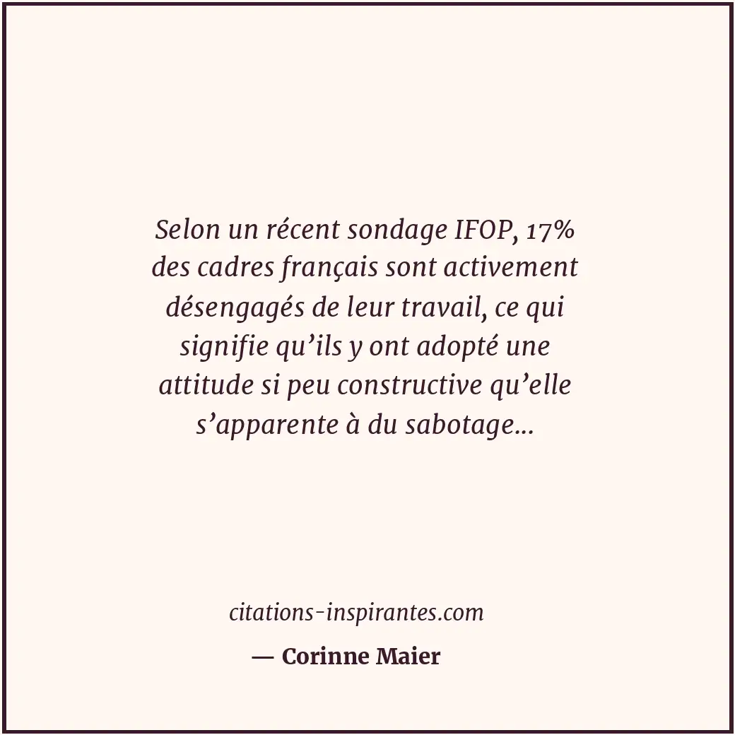 Citation de Corinne Maier