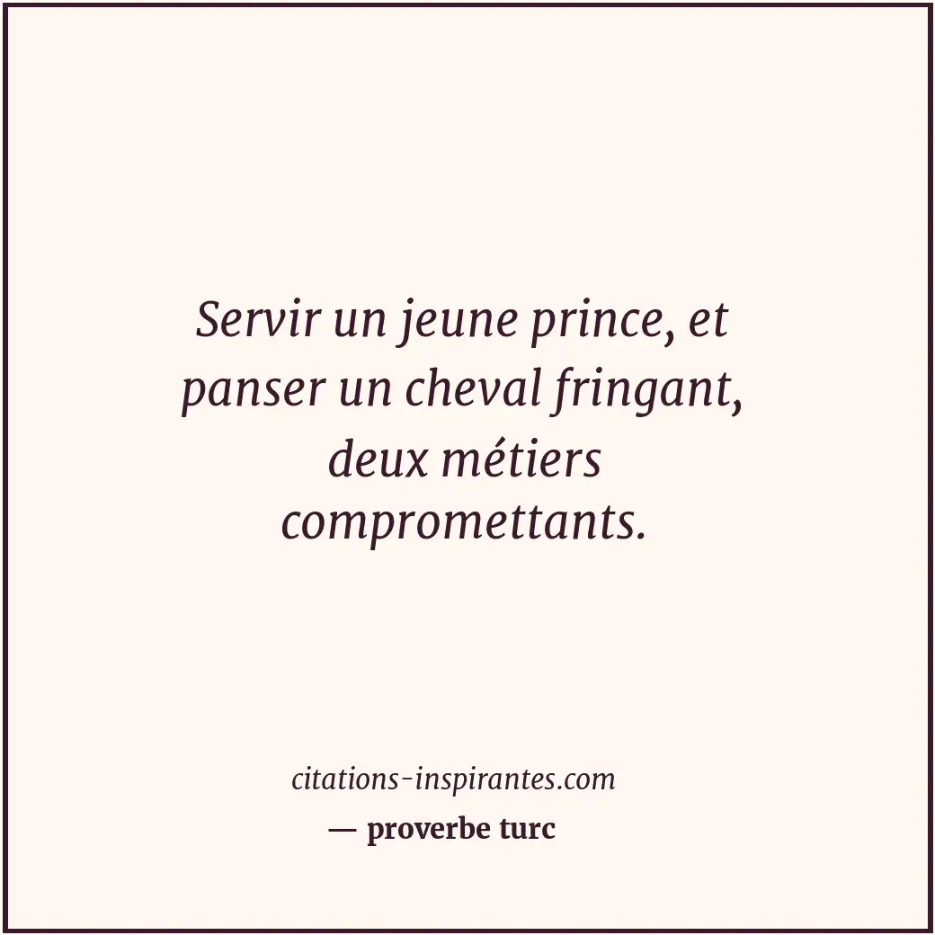 Citation de proverbe turc