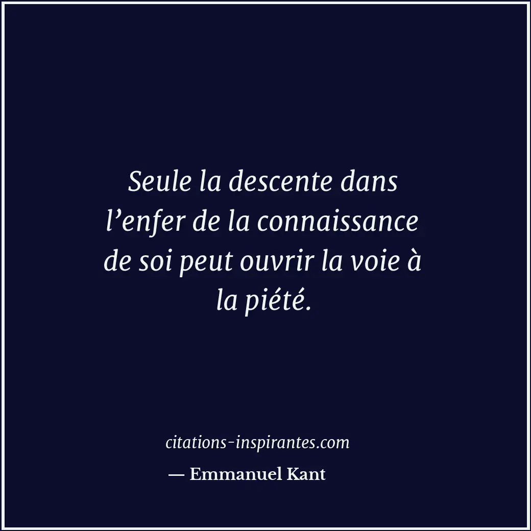 Citation de Emmanuel Kant