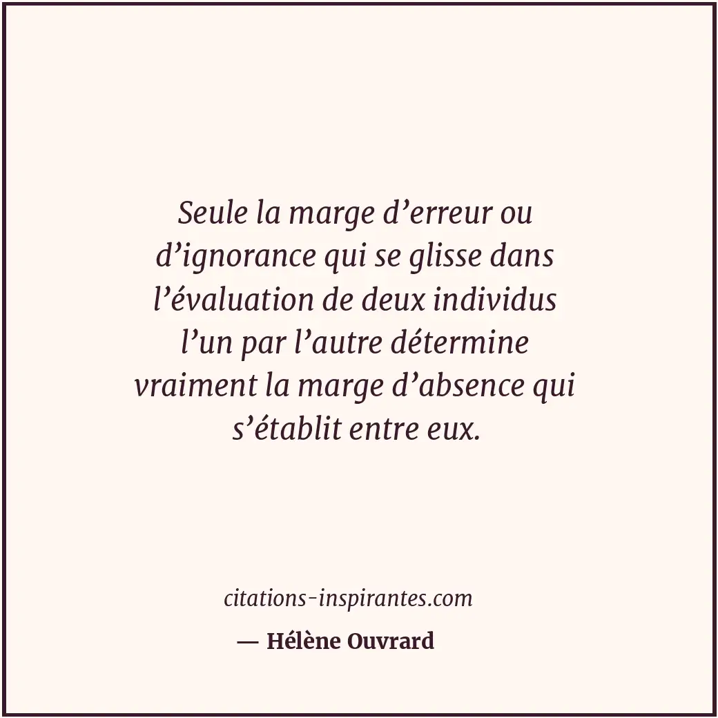 Citation de Hélène Ouvrard