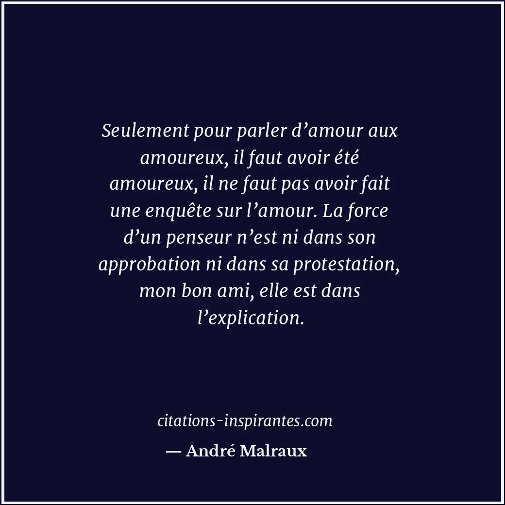 Citation de André Malraux