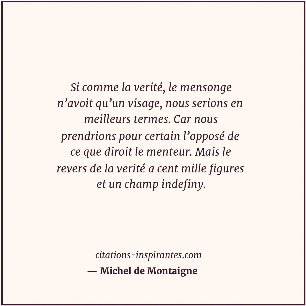 Citation de Michel de Montaigne