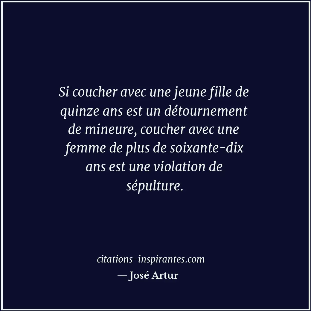 Citation de José Artur
