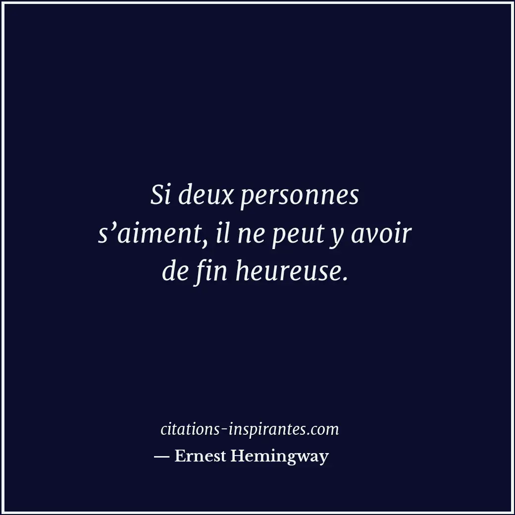 Citation de Ernest Hemingway