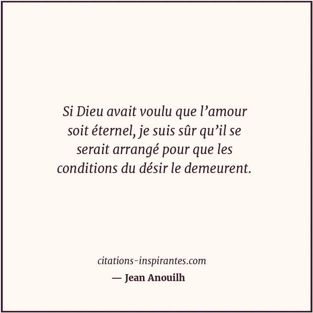 Citation de Jean Anouilh