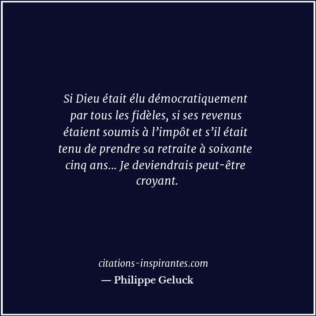 Citation de Philippe Geluck