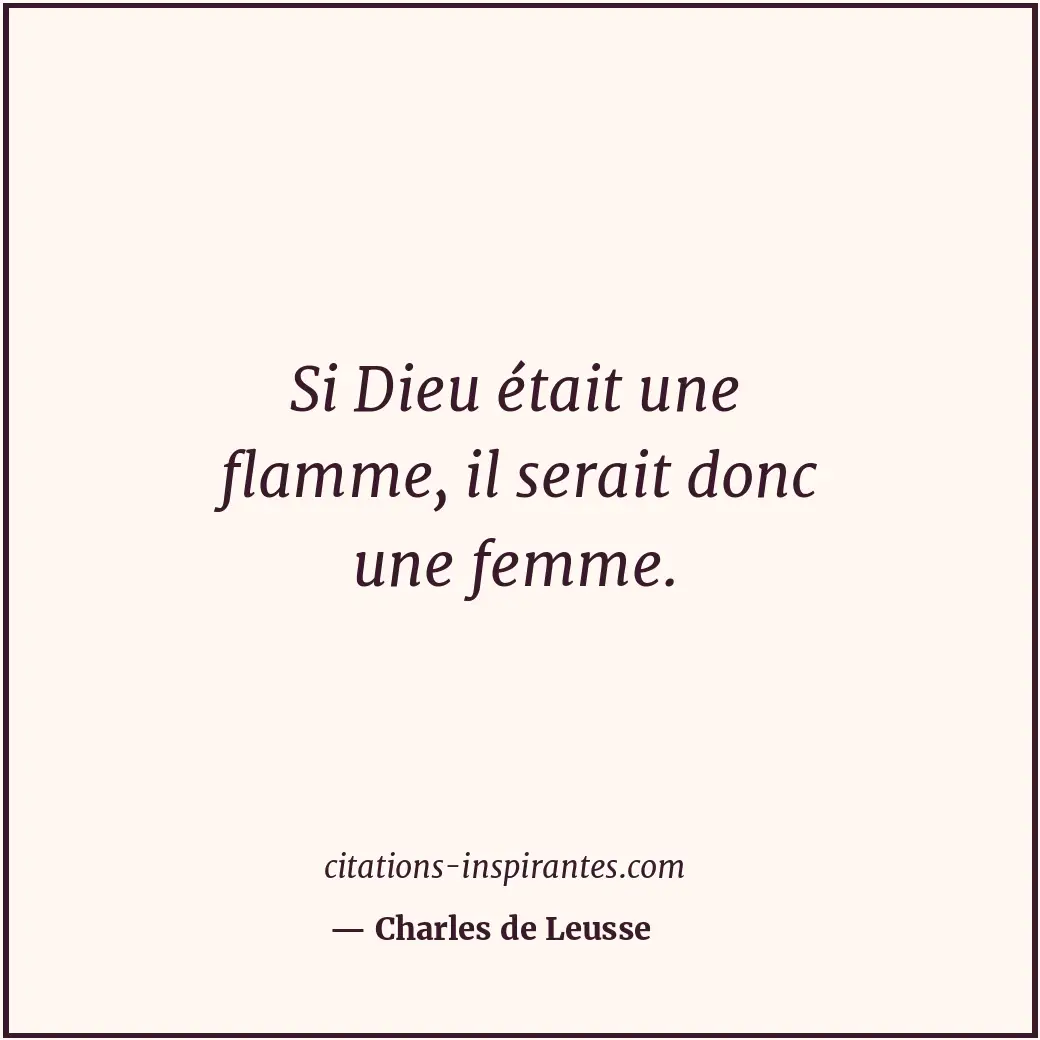 Citation de Charles de Leusse