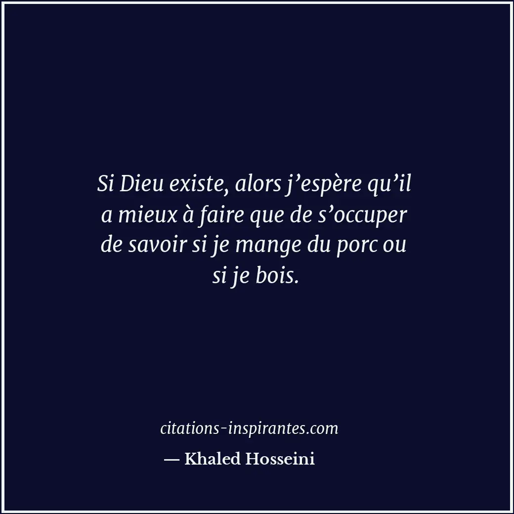 Citation de Khaled Hosseini