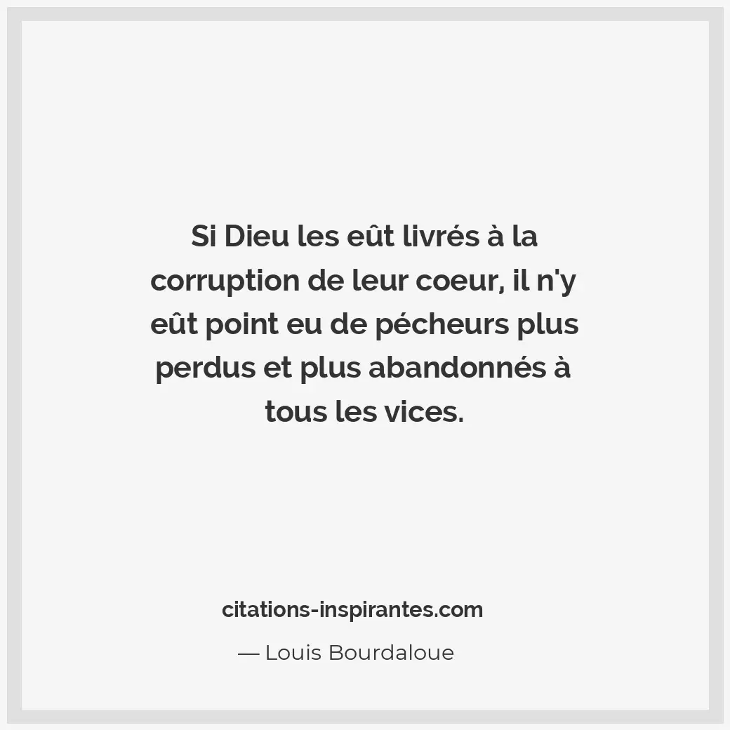 Citation de Louis Bourdaloue