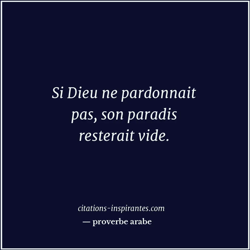 Citation de proverbe arabe