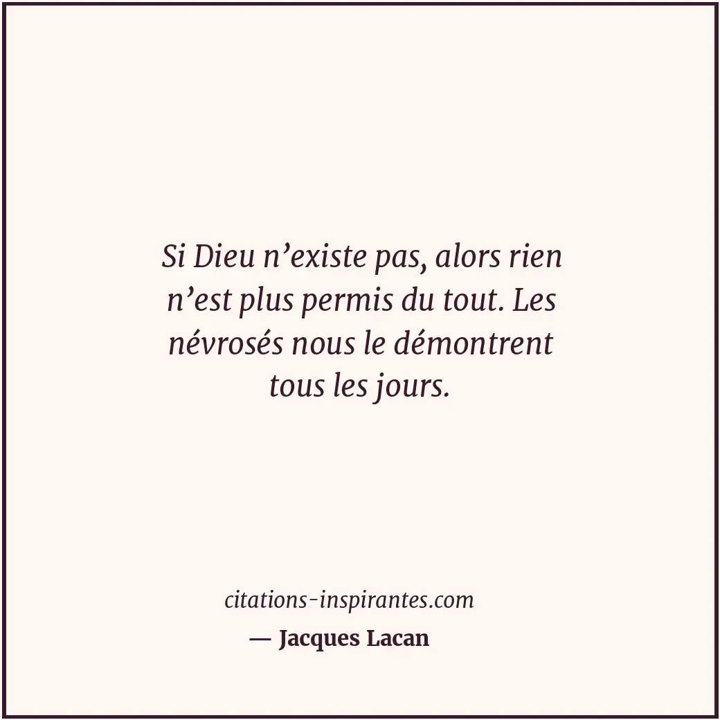 Citation de Jacques Lacan