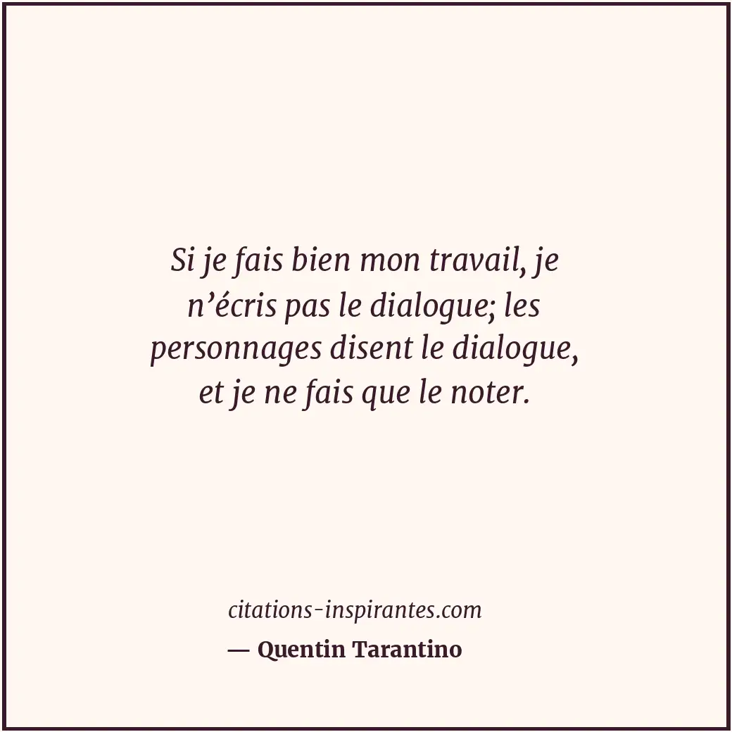 Citation de Quentin Tarantino