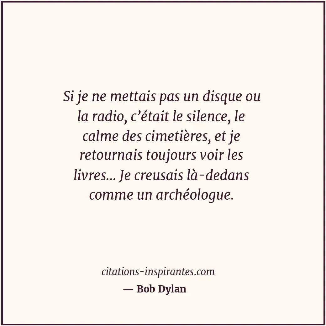 Citation de Bob Dylan