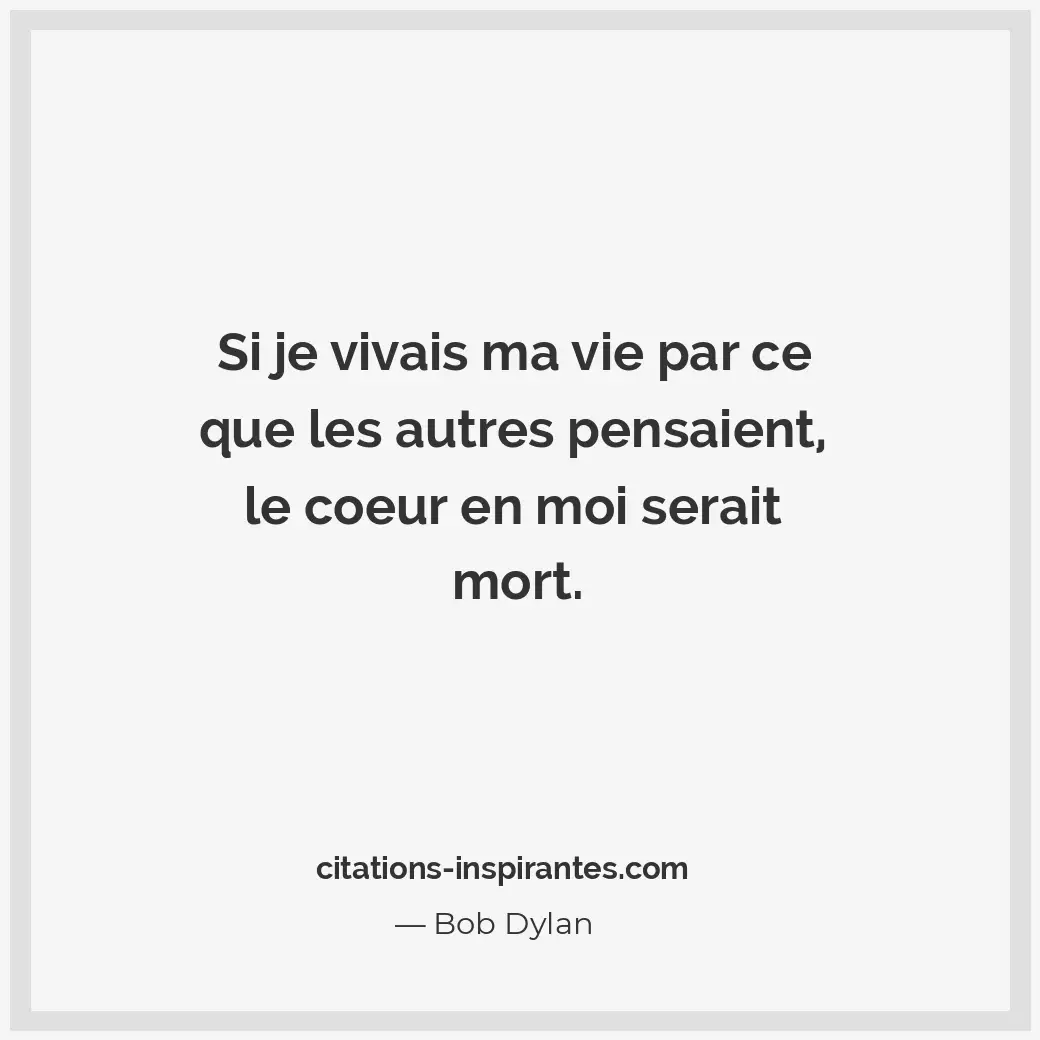 Citation de Bob Dylan