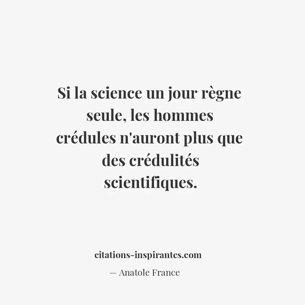 Citation de Anatole France