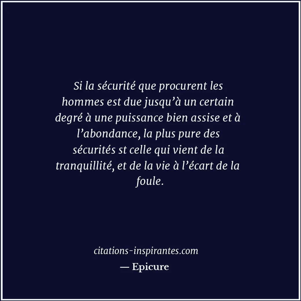 Citation de Epicure