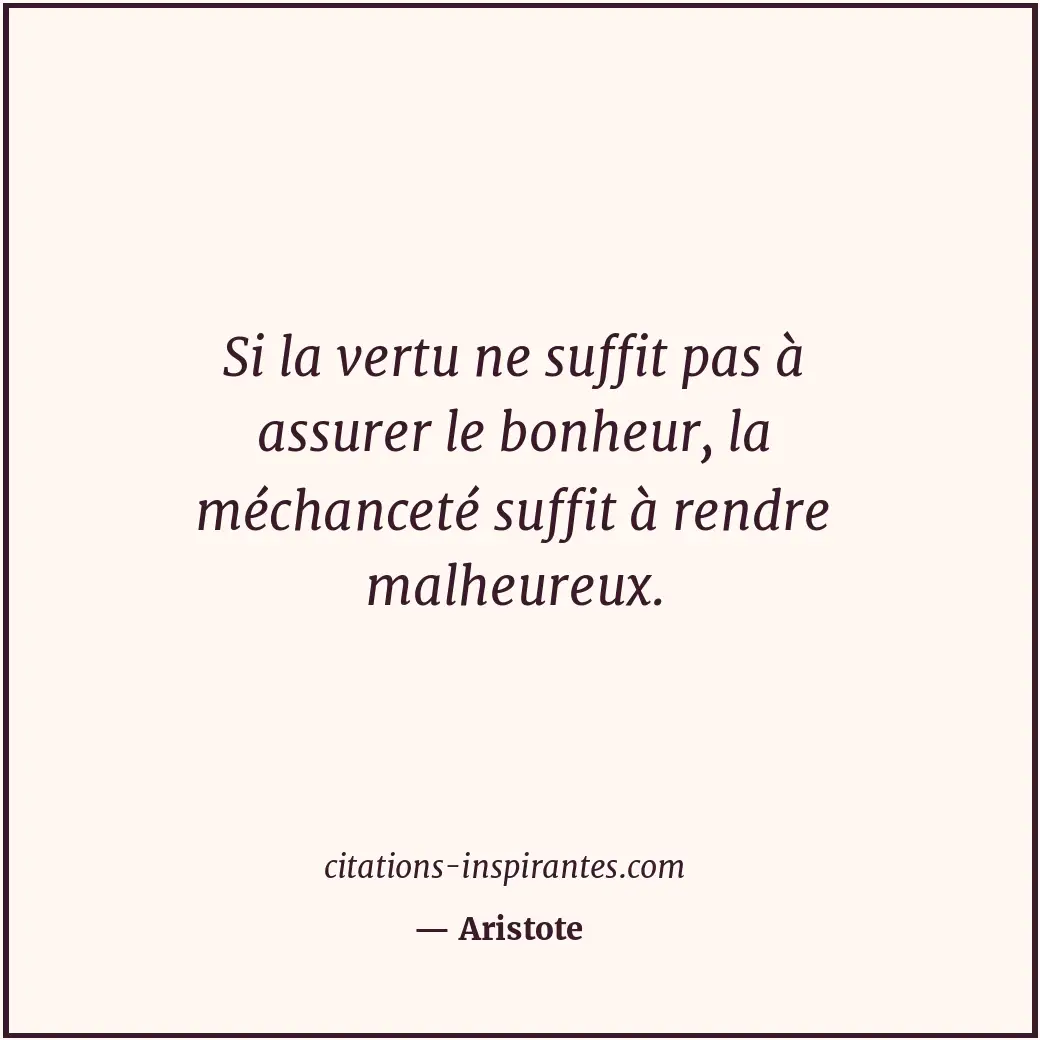 Citation de Aristote
