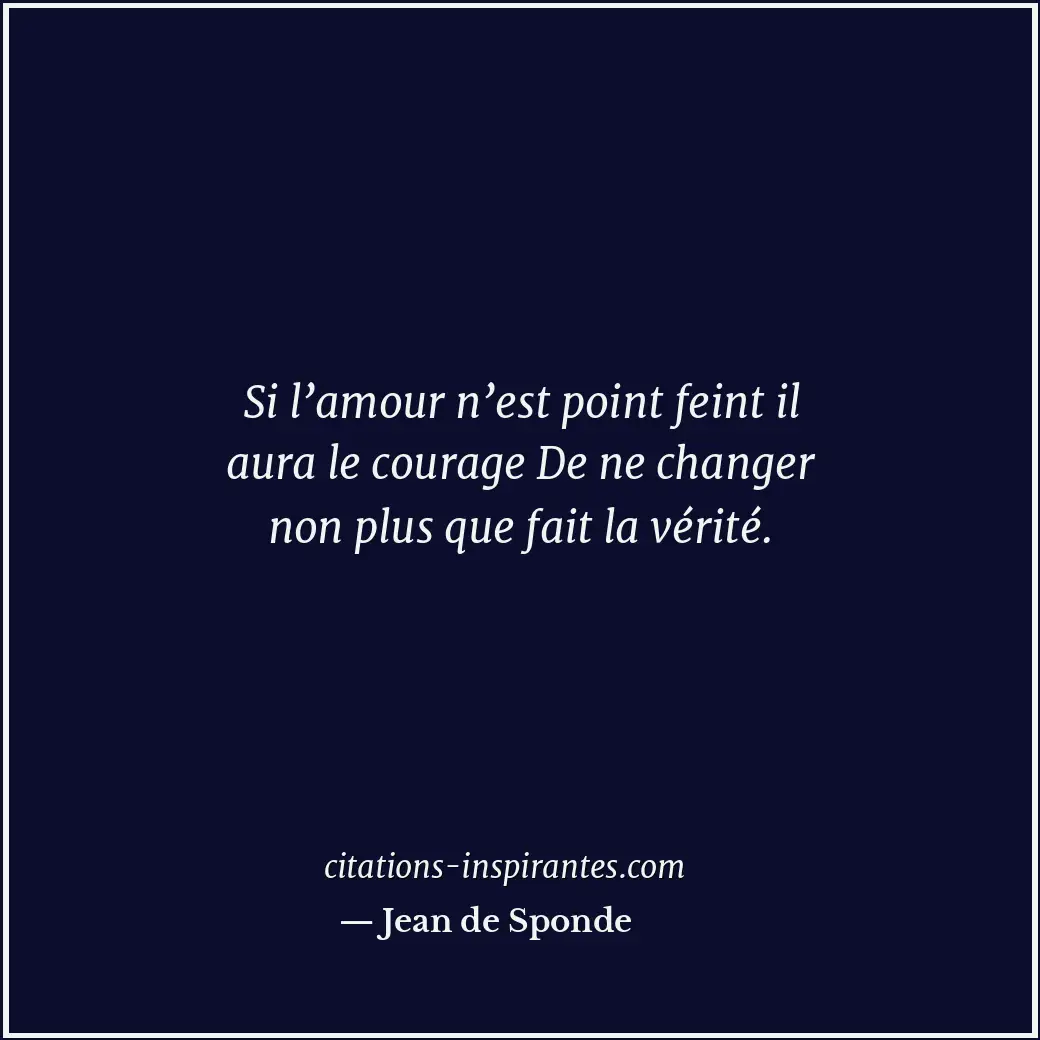Citation de Jean de Sponde