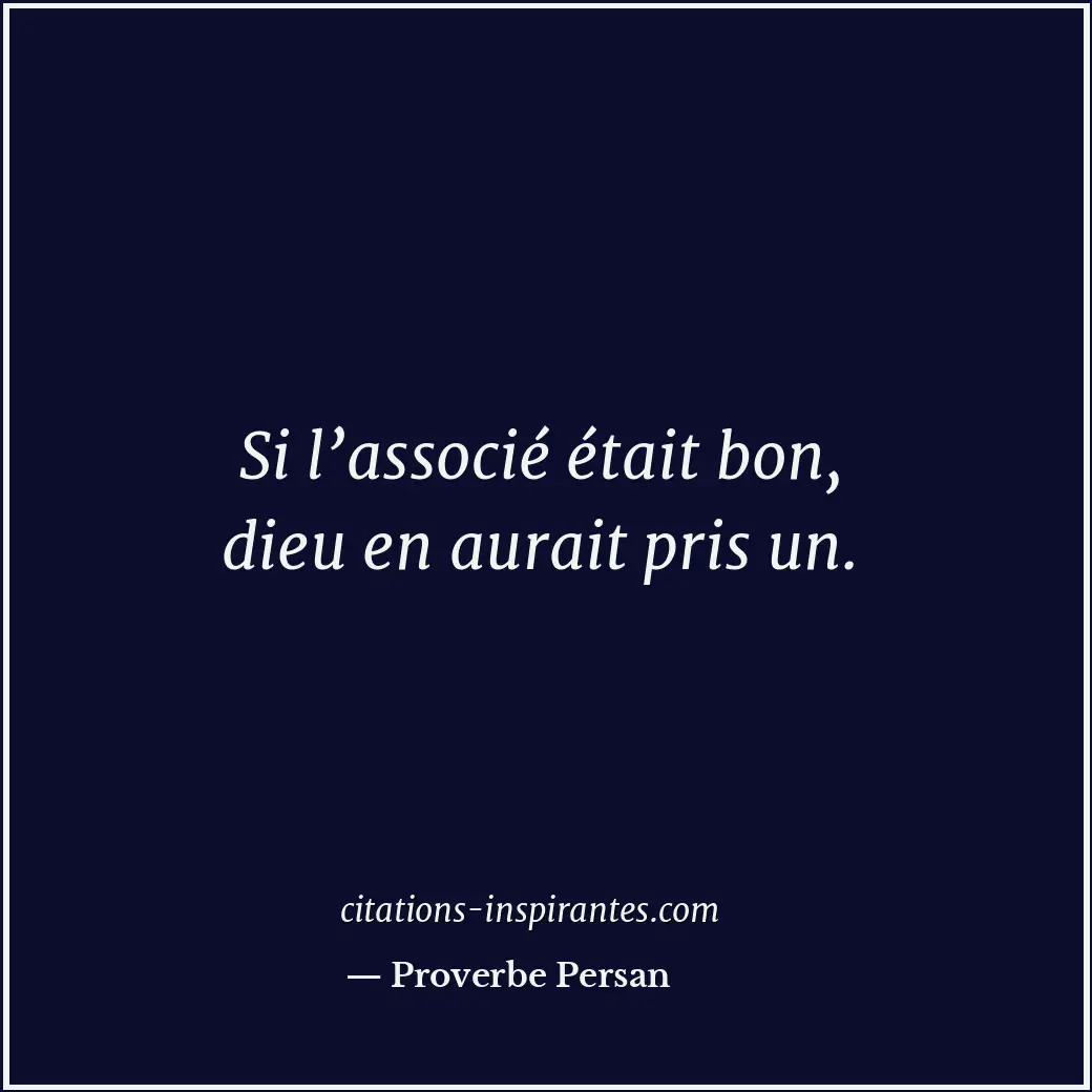 Citation de Proverbe Persan