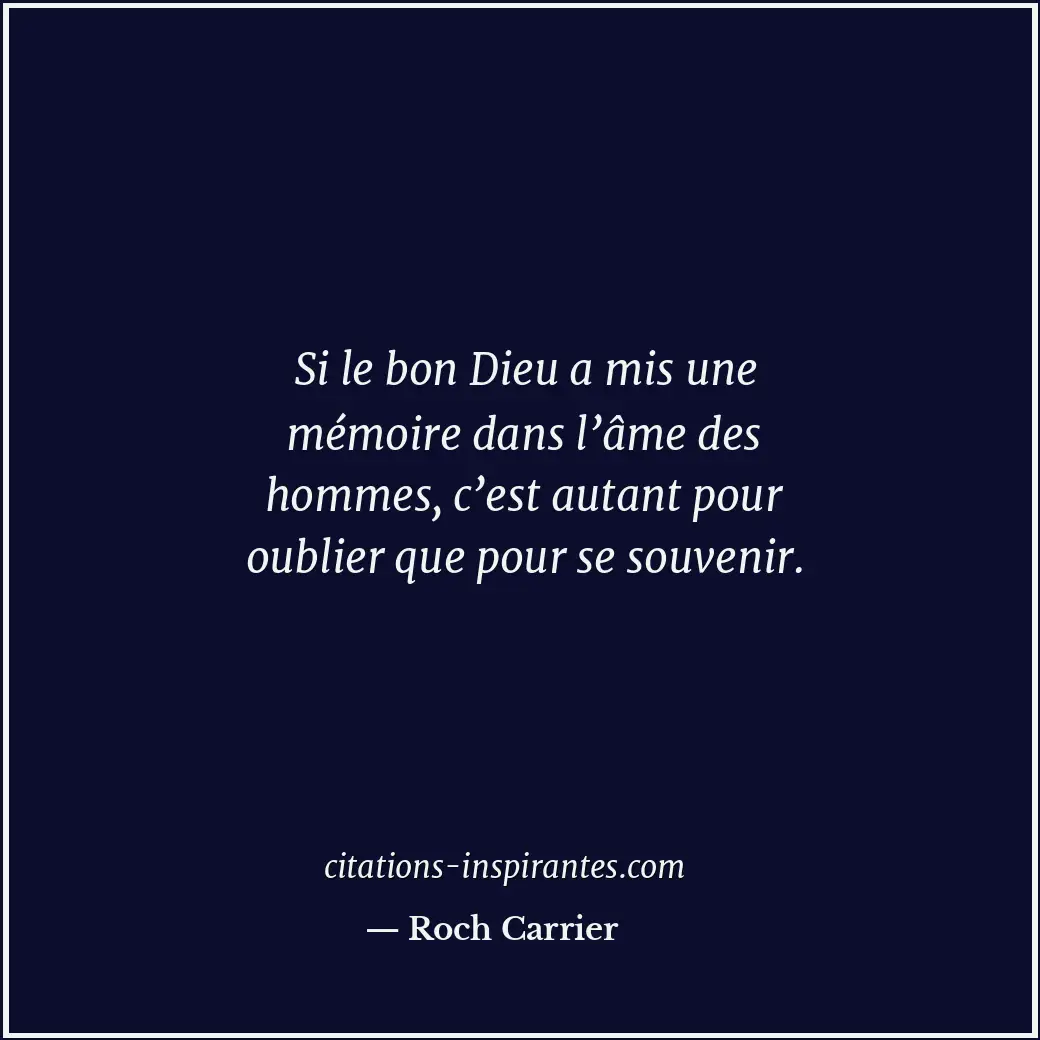Citation de Roch Carrier