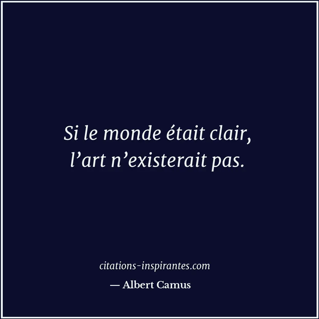 Citation de Albert Camus