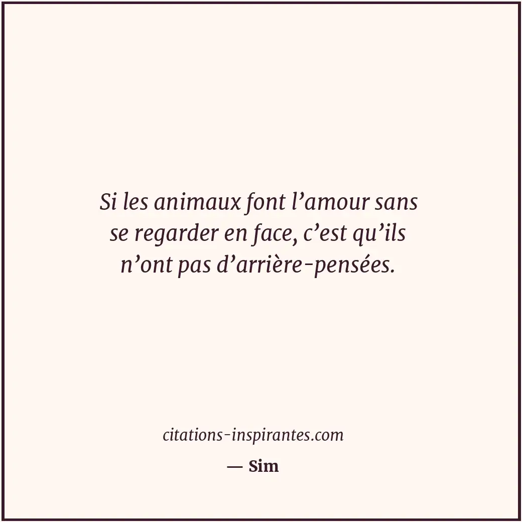 Citation de Sim