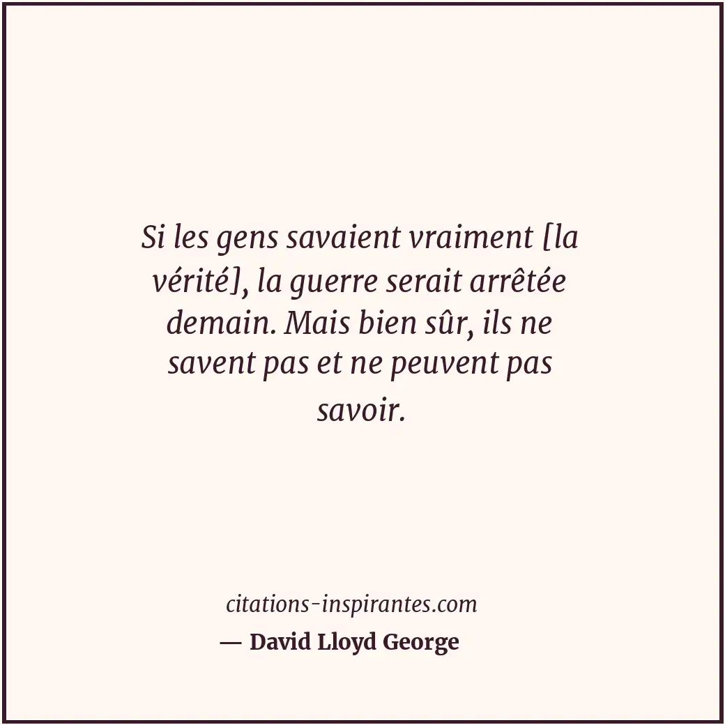 Citation de David Lloyd George