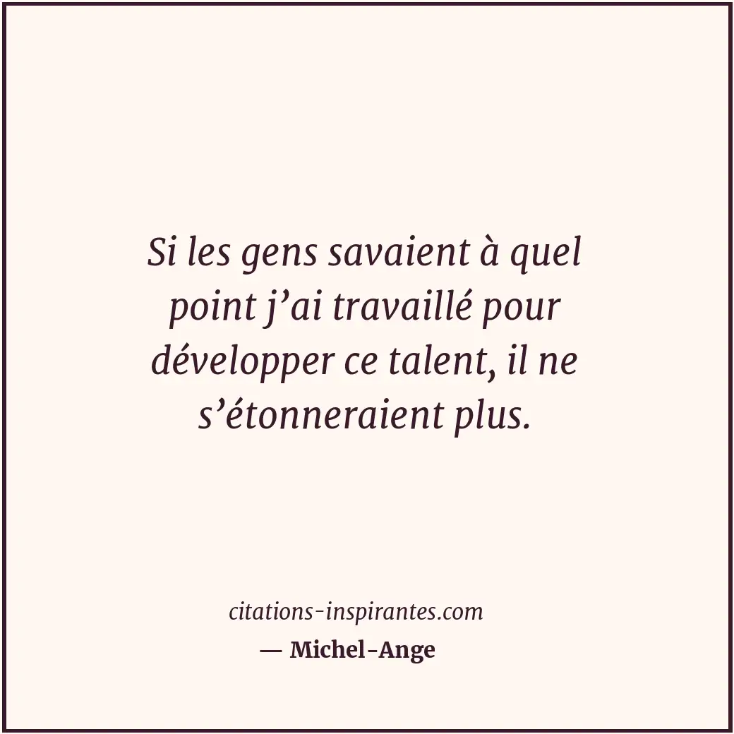 Citation de Michel-Ange