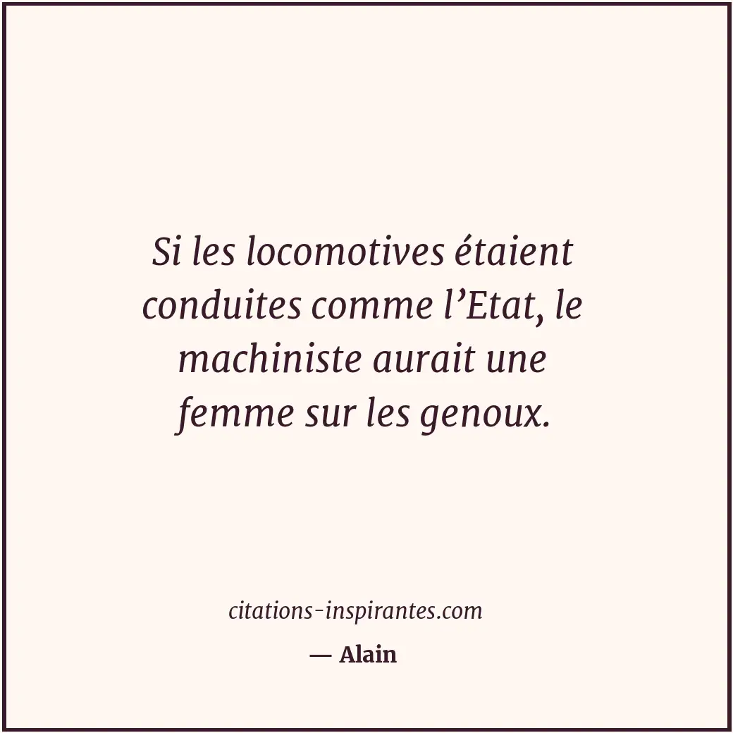 Citation de Alain