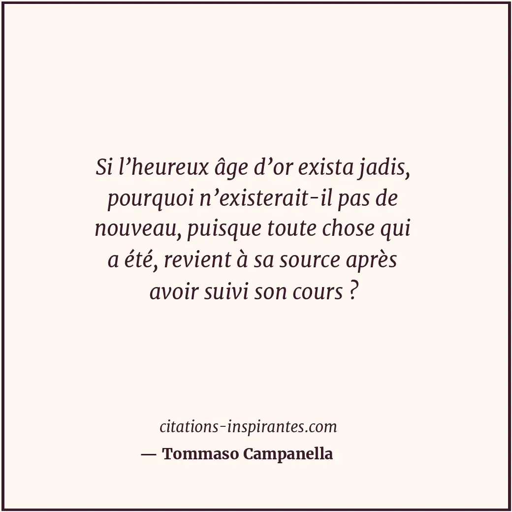 Citation de Tommaso Campanella