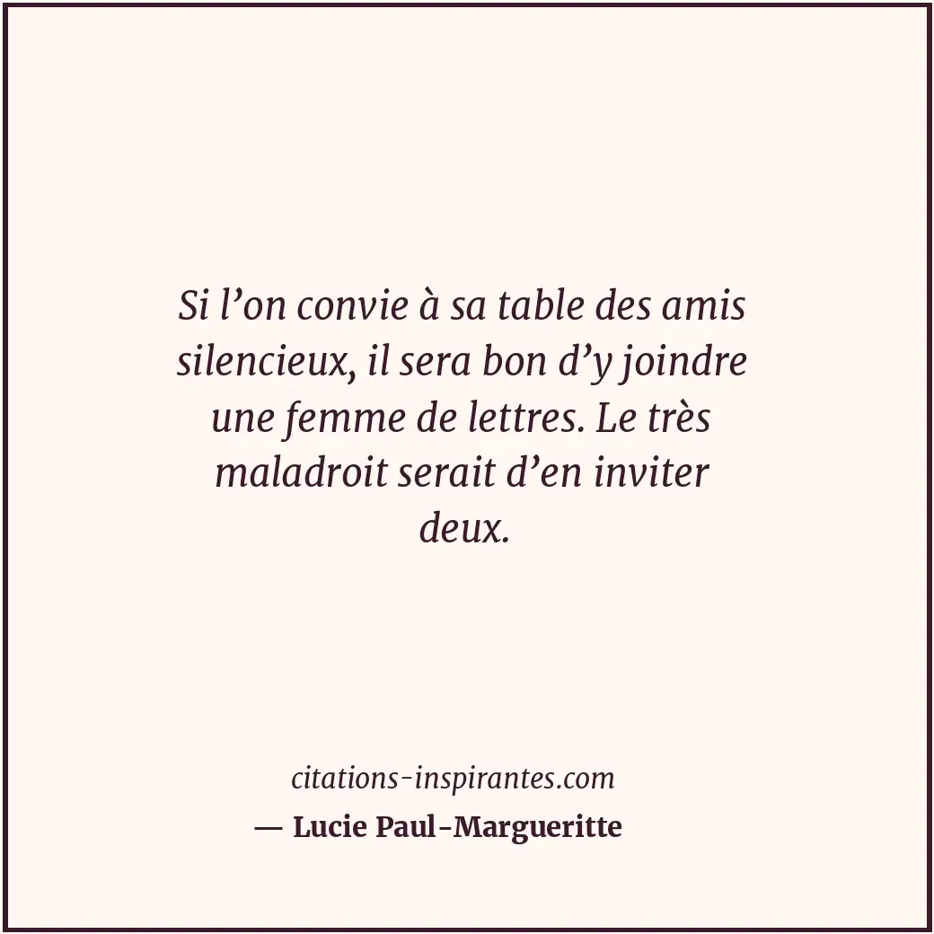 Citation de Lucie Paul-Margueritte